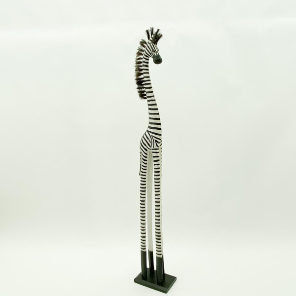 Bloomsbury Market Lockington Hand Carved Zebra Statue Wayfair.co.uk